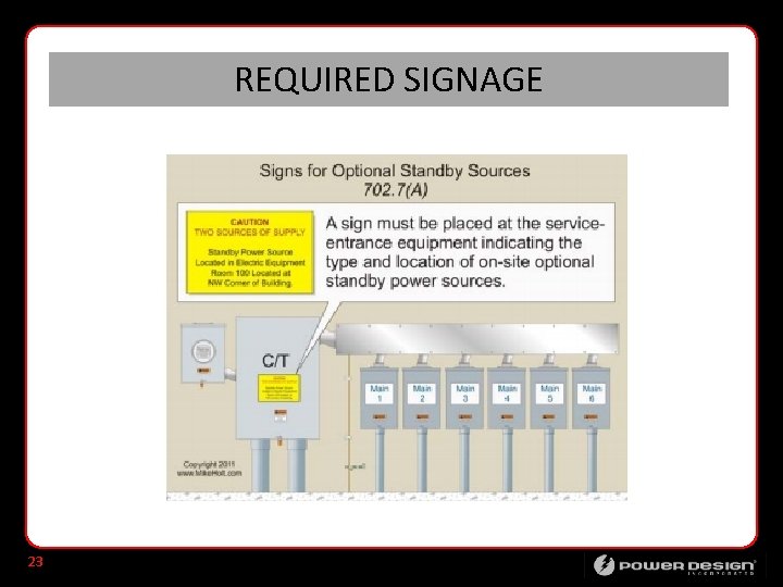 REQUIRED SIGNAGE 23 