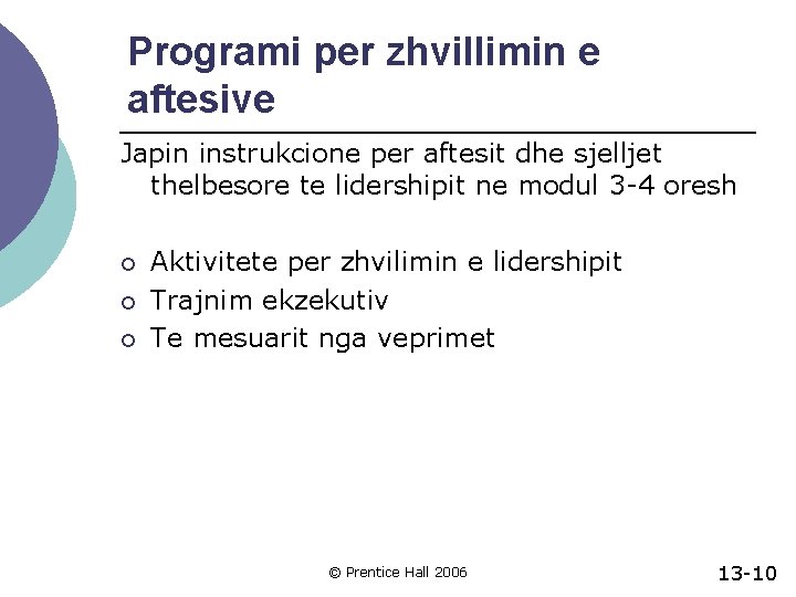 Programi per zhvillimin e aftesive Japin instrukcione per aftesit dhe sjelljet thelbesore te lidershipit