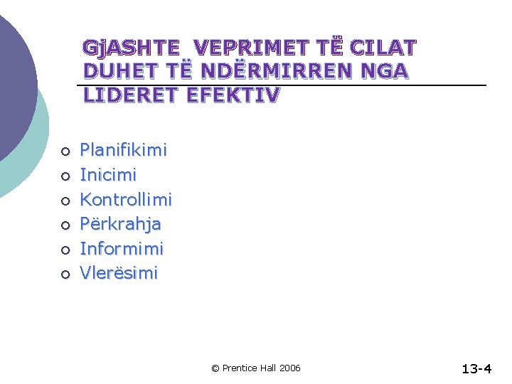 Gj. ASHTE VEPRIMET TË CILAT DUHET TË NDËRMIRREN NGA LIDERET EFEKTIV ¡ ¡ ¡