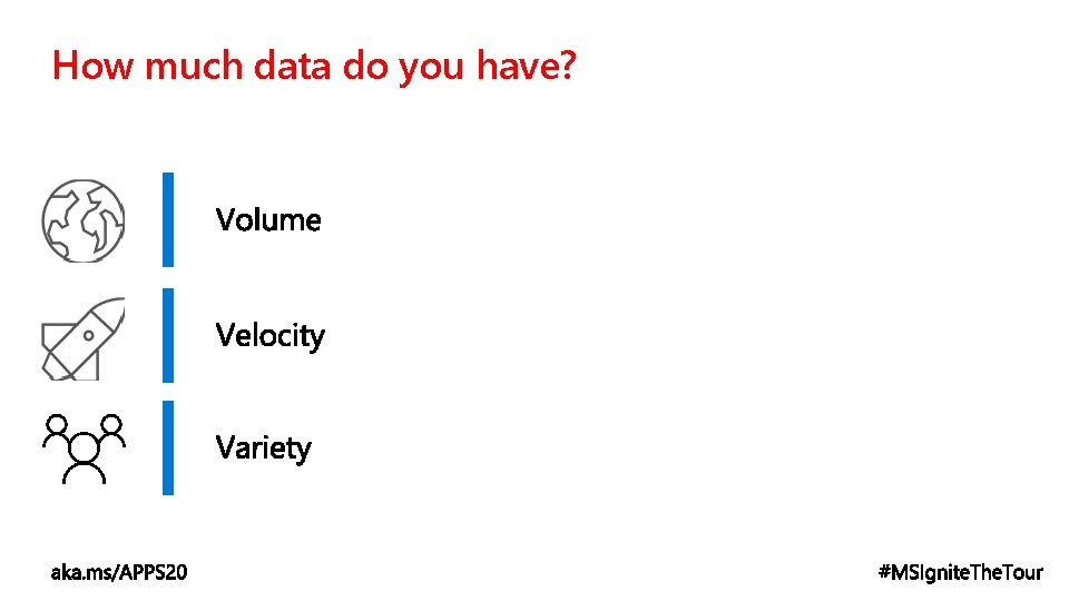 How much data do you have? How much data do you have?