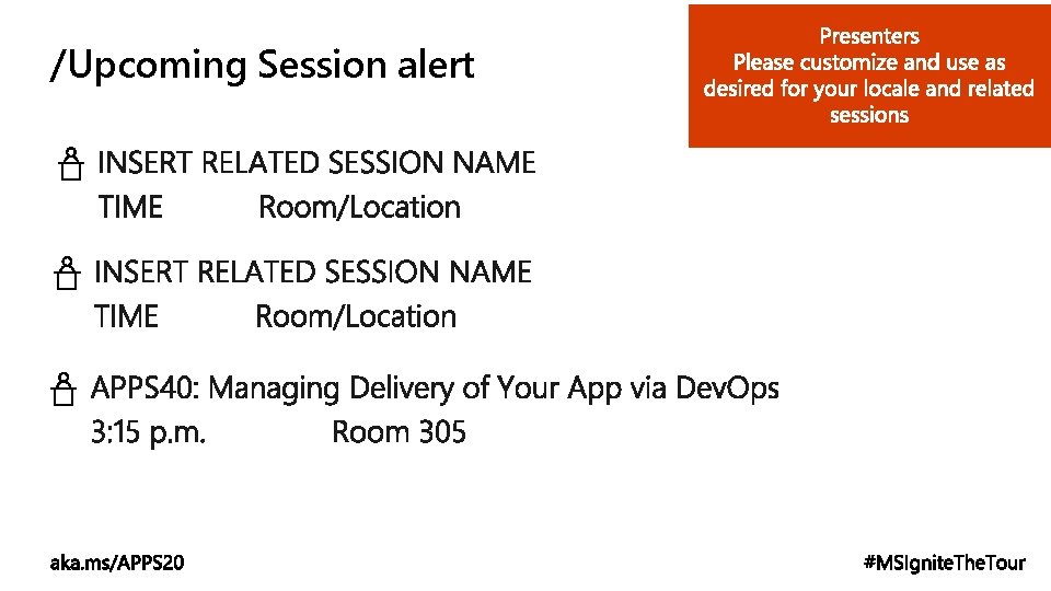 /Upcoming Session alert /Upcoming Session alert