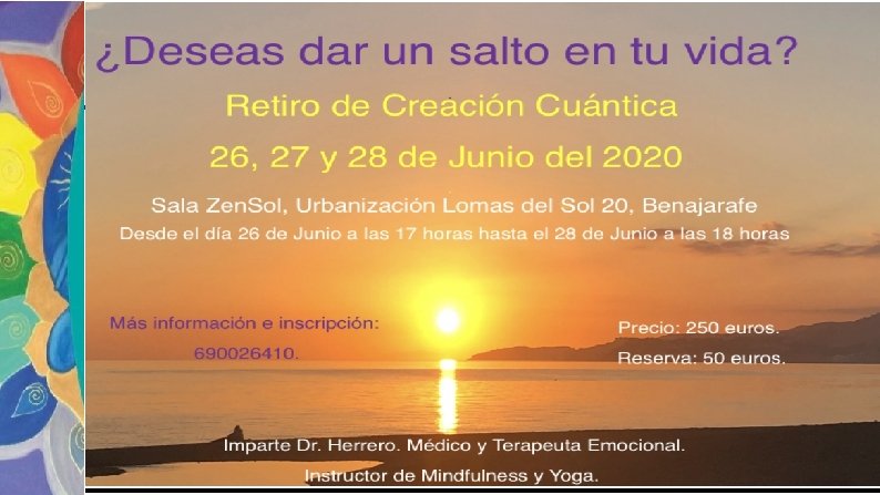 PRÓXIMOS TALLERES Taller 6 Mindfulness y los Egos. 30 de Marzo del 2019. Taller