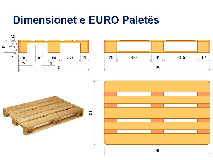 Dimensionet e EURO Paletës 