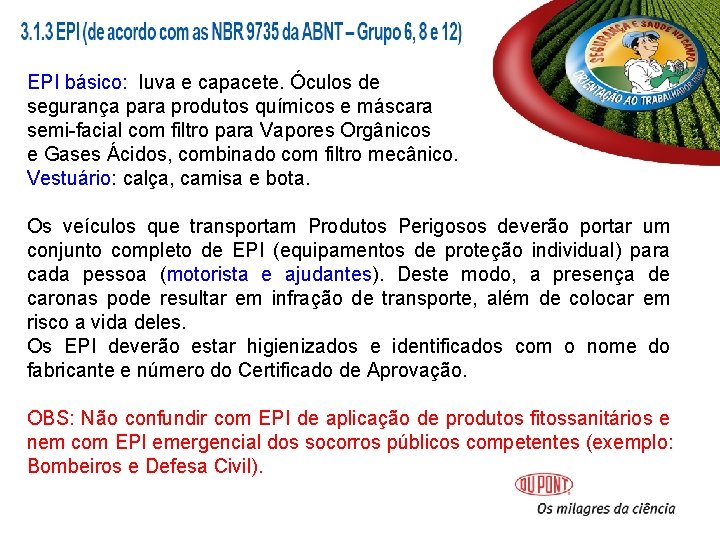 EPI básico: luva e capacete. Óculos de segurança para produtos químicos e máscara semi-facial EPI básico: luva e capacete. Óculos de segurança para produtos químicos e máscara semi-facial