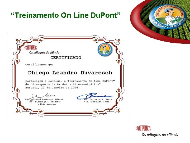 “Treinamento On Line Du. Pont” “Treinamento On Line Du. Pont”