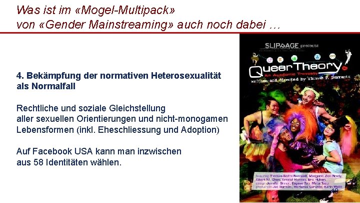 Was ist im «Mogel-Multipack» von «Gender Mainstreaming» auch noch dabei … 4. Bekämpfung der