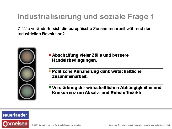 Industrialisierung und soziale Frage 1 7. Wie veränderte sich die europäische Zusammenarbeit während der Industrialisierung und soziale Frage 1 7. Wie veränderte sich die europäische Zusammenarbeit während der