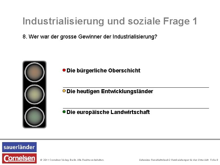 Industrialisierung und soziale Frage 1 8. Wer war der grosse Gewinner der Industrialisierung? Die Industrialisierung und soziale Frage 1 8. Wer war der grosse Gewinner der Industrialisierung? Die
