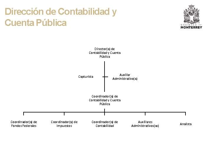 Dirección de Contabilidad y Cuenta Pública Director(a) de Contabilidad y Cuenta Pública Capturista Auxiliar