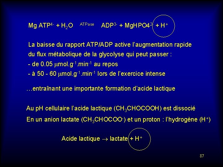 Mg ATP 4 - + H 2 O ATPase ADP 3 - + Mg.