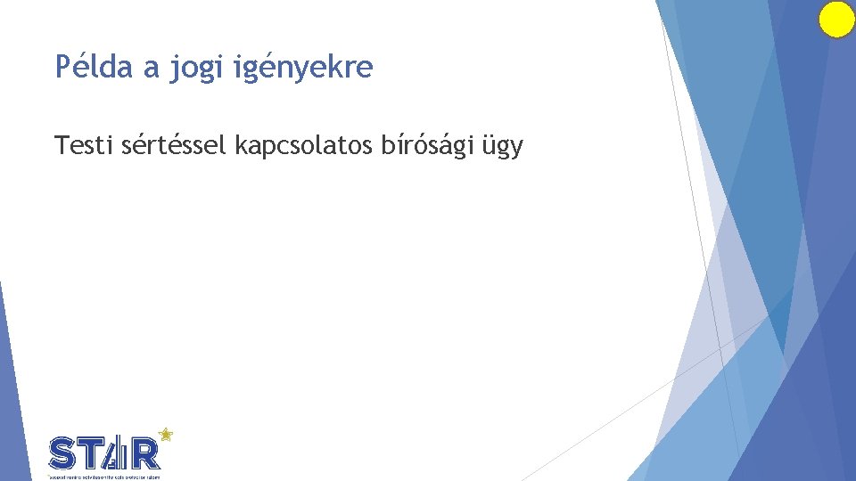 Példa a jogi igényekre Testi sértéssel kapcsolatos bírósági ügy 