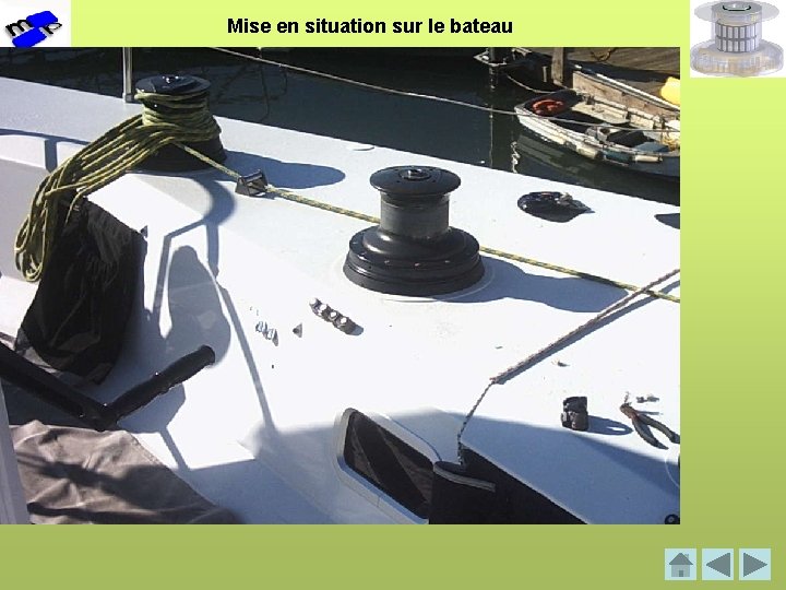 Mise en situation sur le bateau 