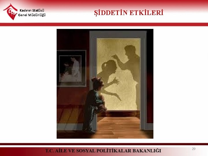 Kadının Statüsü Genel Müdürlüğü ŞİDDETİN ETKİLERİ 29 Kadının Statüsü Genel Müdürlüğü ŞİDDETİN ETKİLERİ 29