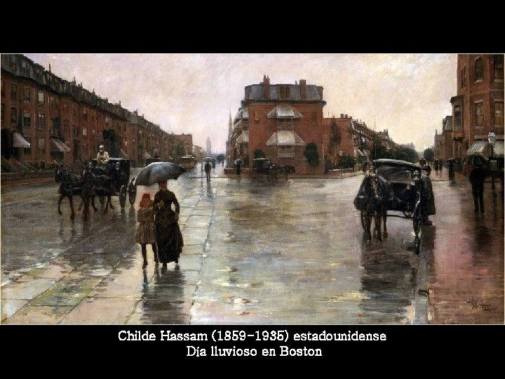 Childe Hassam (1859 -1935) estadounidense Día lluvioso en Boston 