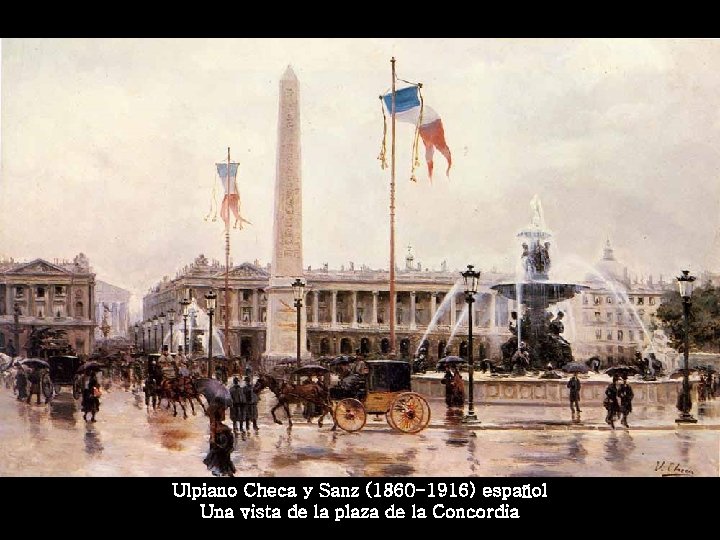 Ulpiano Checa y Sanz (1860 -1916) español Una vista de la plaza de la