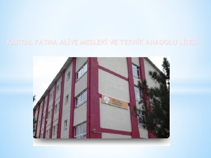 KARTAL FATMA ALİYE MESLEKİ VE TEKNİK ANADOLU LİSESİ 