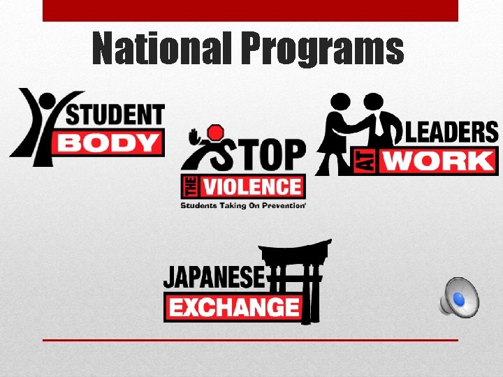 National Programs National Programs