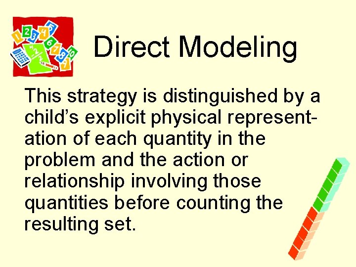 Cgi Math Direct Modeling Cognitively Guided Instruction Problem Structures and Solution Strategies