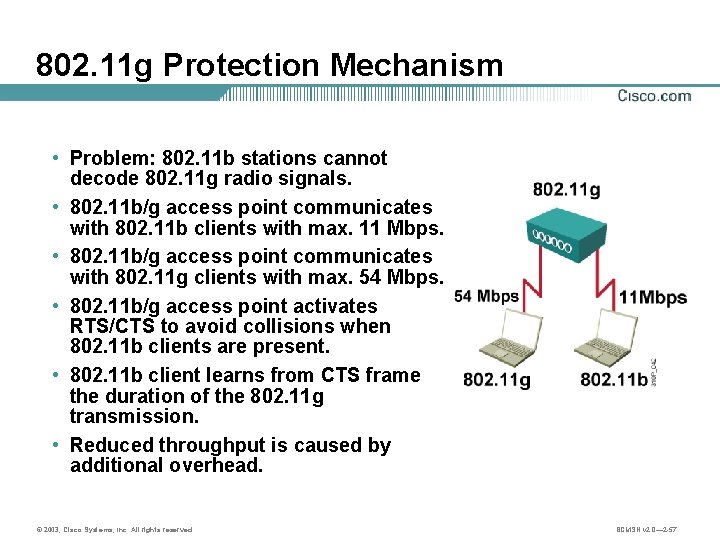 802. 11 g Protection Mechanism • Problem: 802. 11 b stations cannot decode 802.