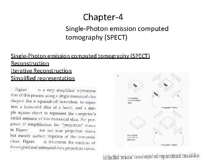 Chapter-4 Single-Photon emission computed tomography (SPECT) Reconstruction Iterative Reconstruction Simplified representation 