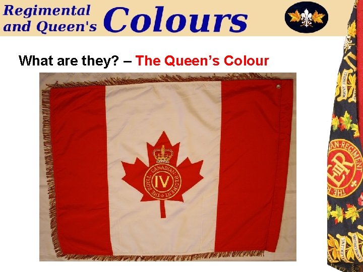 What are they? – The Queen’s Colour 