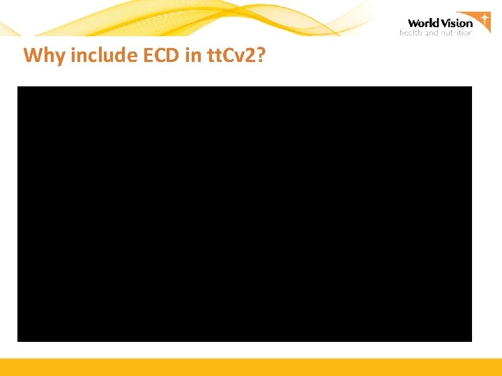 Why include ECD in tt. Cv 2? 