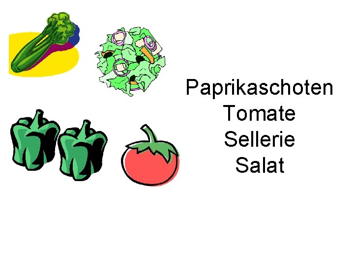 Paprikaschoten Tomate Sellerie Salat 