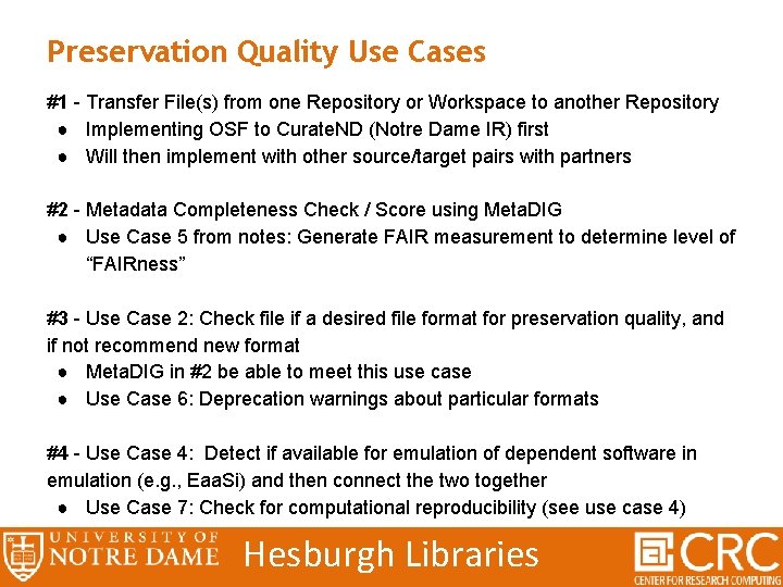 Preservation Quality Use Cases #1 - Transfer File(s) from one Repository or Workspace to