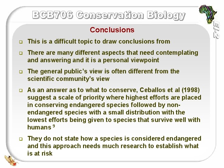 Conclusions q This is a difficult topic to draw conclusions from q There are Conclusions q This is a difficult topic to draw conclusions from q There are