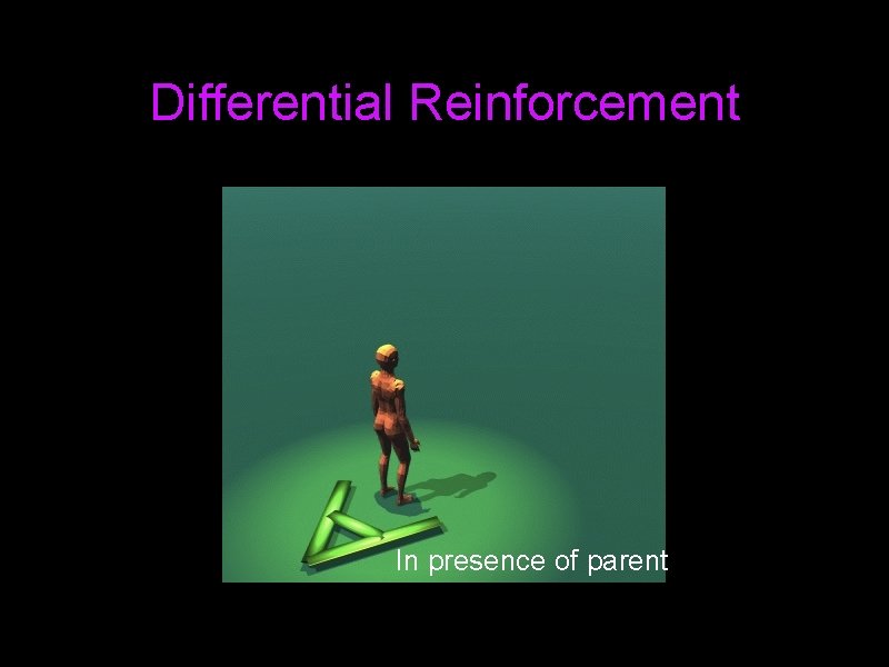 Differential Reinforcement In presence of parent 