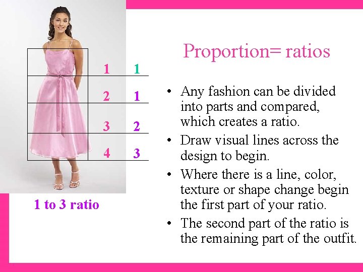 1 to 3 ratio 1 1 2 1 3 2 4 3 Proportion= ratios