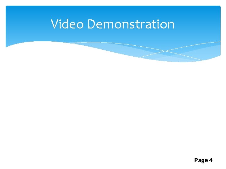 Video Demonstration Page 4 