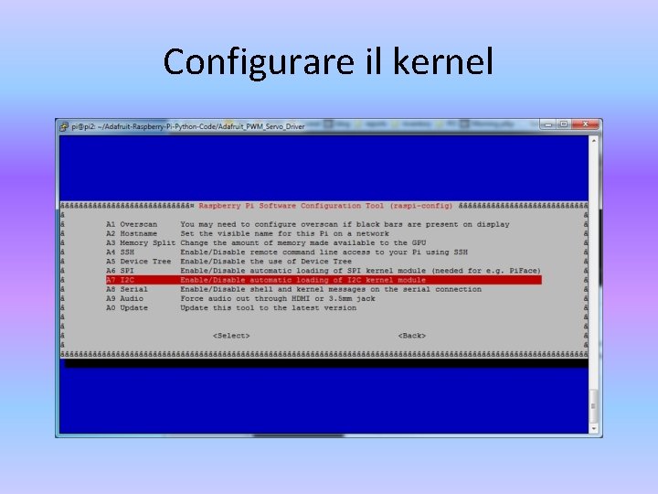 Configurare il kernel 