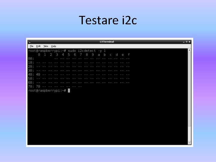 Testare i 2 c 