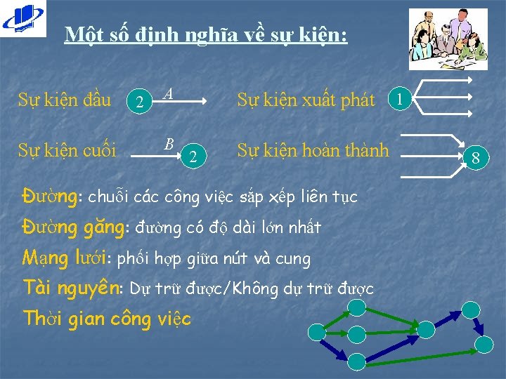 Một số định nghĩa về sự kiện: Sự kiện đầu Sự kiện cuối 2