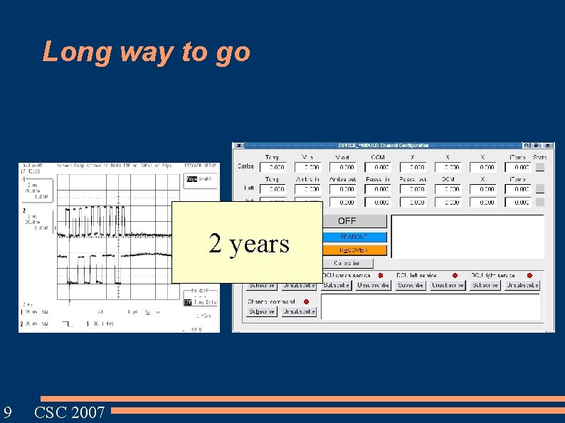 Long way to go 2 years 9 CSC 2007 