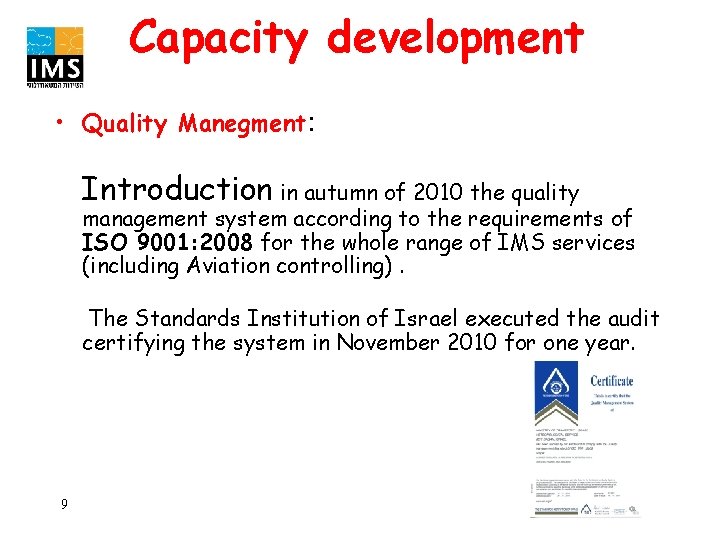 Israel Management System Some Facts about Israel Population 7 8 million