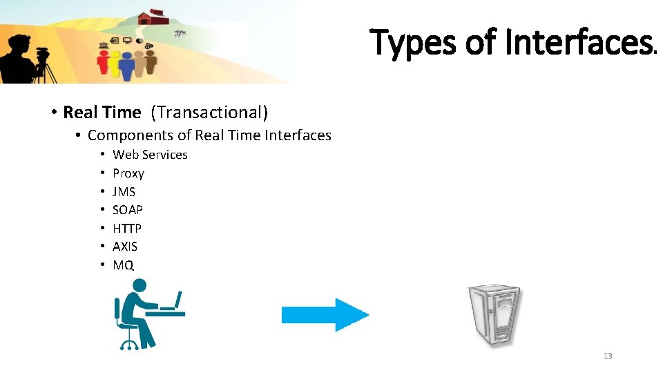 Types of Interfaces • Real Time (Transactional) • Components of Real Time Interfaces •