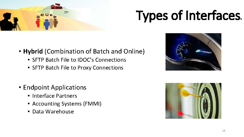 Types of Interfaces • Hybrid (Combination of Batch and Online) • SFTP Batch File