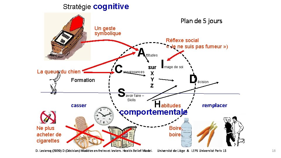 Stratégie cognitive Plan de 5 jours Un geste symbolique A La queue du chien