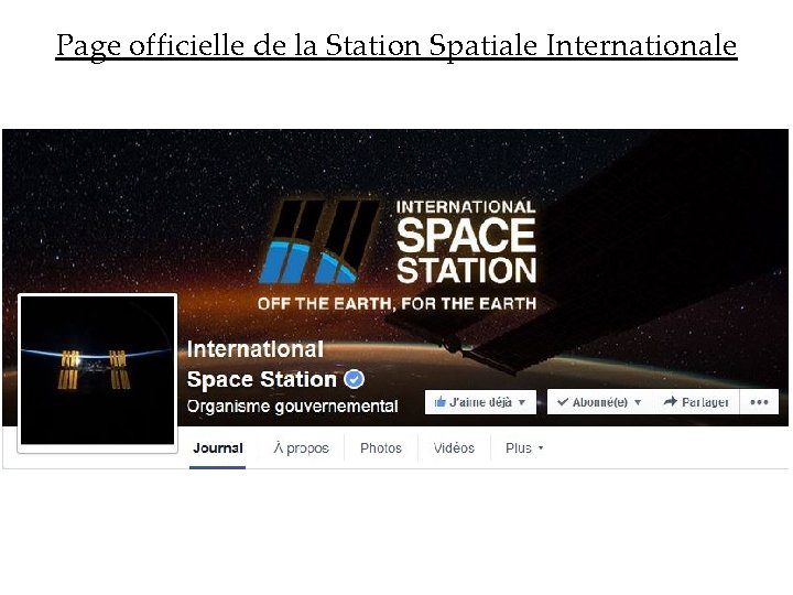 Page officielle de la Station Spatiale Internationale 