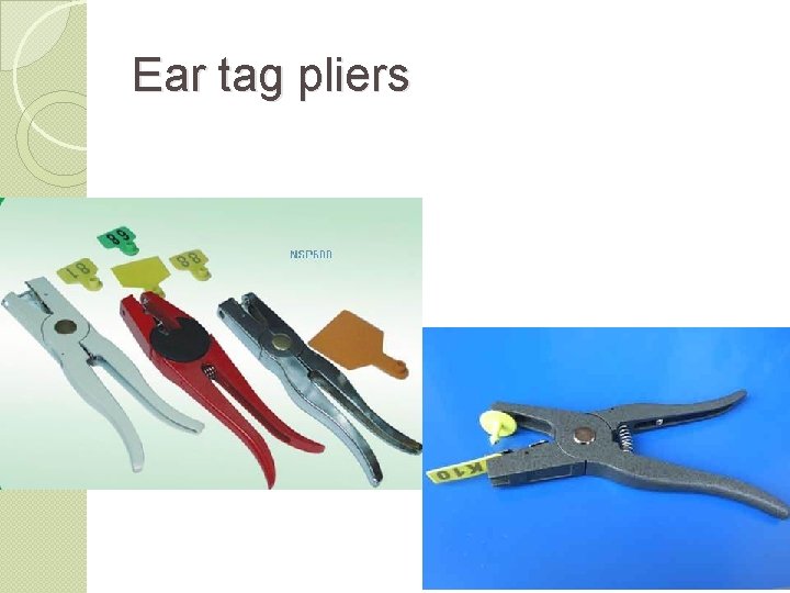 Ear tag pliers 