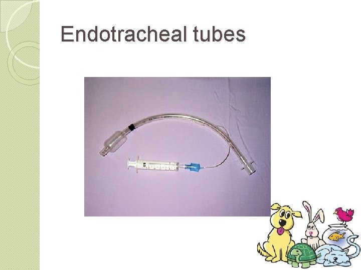 Endotracheal tubes 