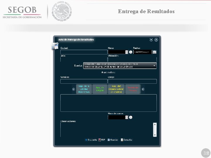 Entrega de Resultados 38 