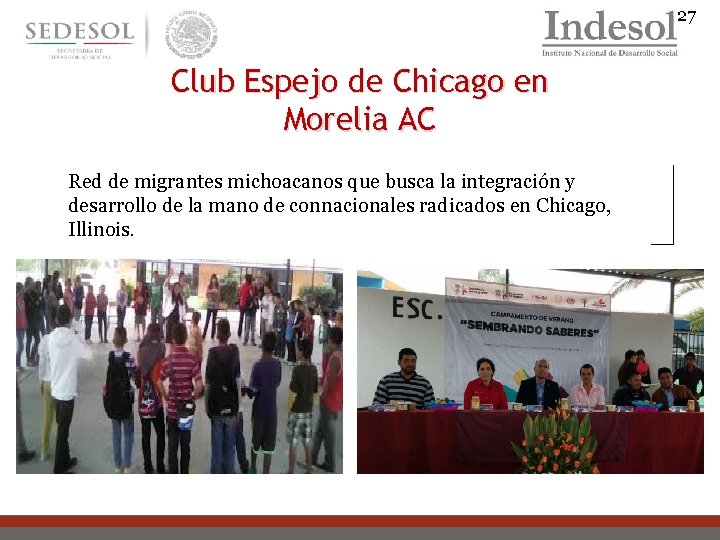 27 Club Espejo de Chicago en Morelia AC Red de migrantes michoacanos que busca