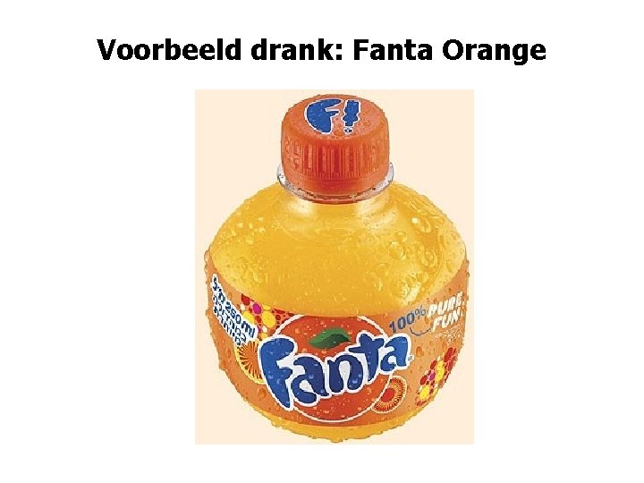 Voorbeeld drank: Fanta Orange 