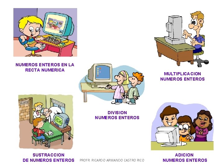 NUMEROS ENTEROS EN LA RECTA NUMERICA MULTIPLICACION NUMEROS ENTEROS DIVISION NUMEROS ENTEROS SUSTRACCION DE NUMEROS ENTEROS EN LA RECTA NUMERICA MULTIPLICACION NUMEROS ENTEROS DIVISION NUMEROS ENTEROS SUSTRACCION DE