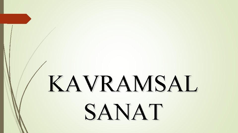 KAVRAMSAL SANAT 