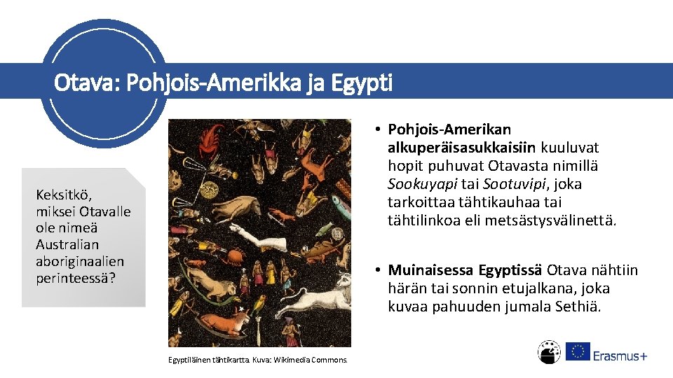 Otava: Pohjois-Amerikka ja Egypti • Pohjois-Amerikan alkuperäisasukkaisiin kuuluvat hopit puhuvat Otavasta nimillä Sookuyapi tai