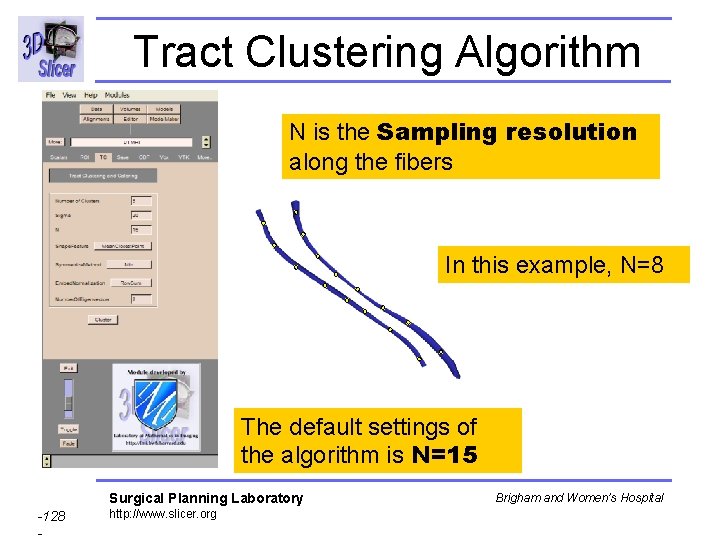 Tract Clustering Algorithm N is the Sampling resolution along the fibers In this example,